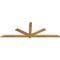 Ekena Millwork Kennewick Rough Sawn Timber Gable Bracket, Western Red Cedar, 96"W x 32"H x 2"D x 4"F, 8/12 Pitch GBW096X32X0204KEN00RWR - alternate 2